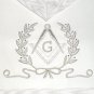 Hand Embroidered Masonic Master Mason Apron White Silver Bullion Wire Made