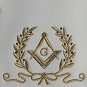 Masonic Navy Blue Apron Master Mason Square G & Pillars Freemasons Gold Fringe