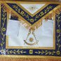Masonic Apron-Embroidered Past Master Apron Royal Blue (Blue & Gold )