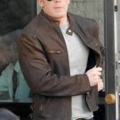 captain america civil war steve rogers brown distressed cow hide leather jacket