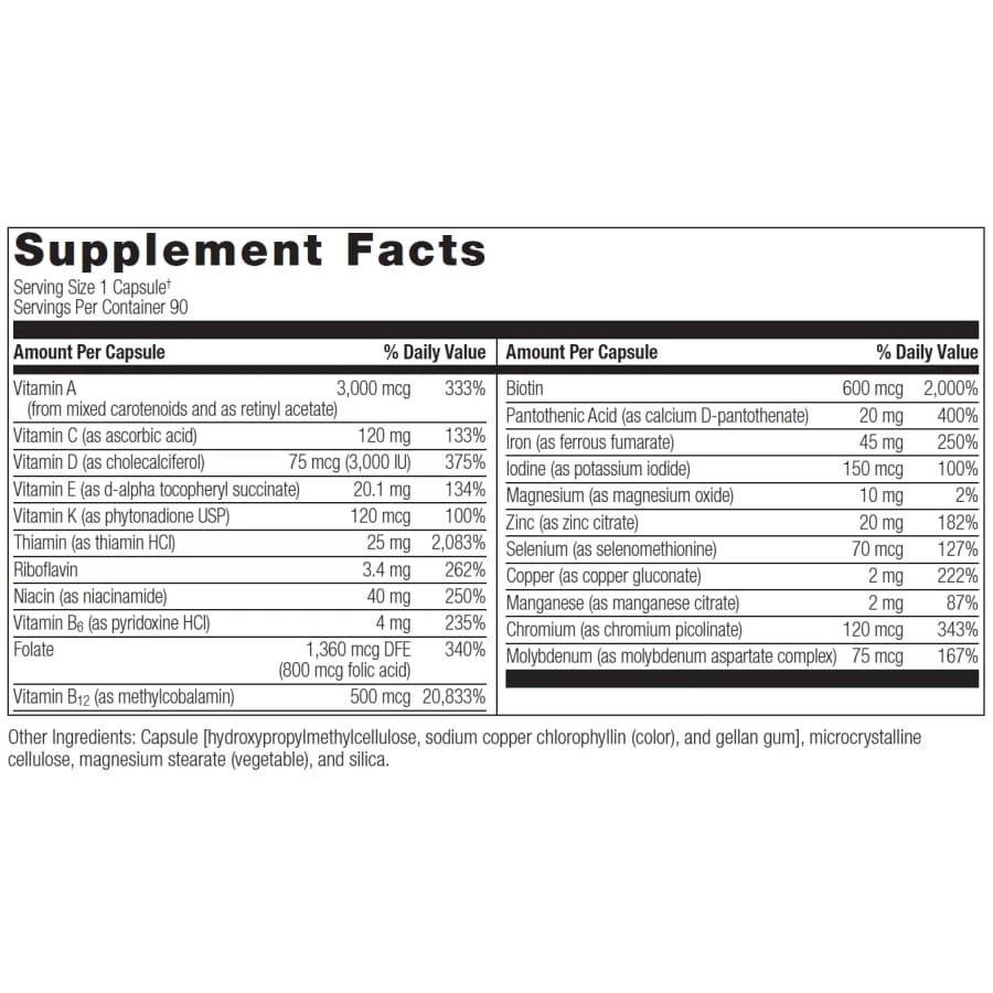 Bariatric Advantage Ultra Solo with Iron 90 Capsules 14 B Day Ship