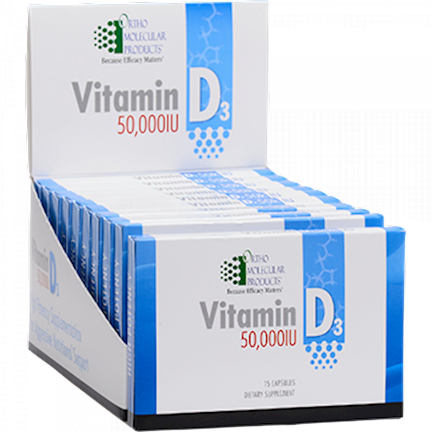 Ortho Molecular Vitamin D3 50000 IU Blister Pack 10 pks 14 B Day Ship