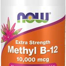 NOW Supplements, Methyl B-12 (Methylcobalamin) 10,000 mcg, Nervous System Health*, 60 Lozenges