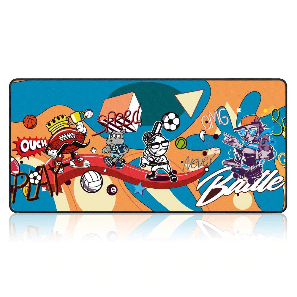 Graffiti Fun Style Mouse Pad 900x400mm XL Size Desk Mat