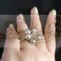 R013ring decorate with silver balls