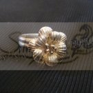 R015ring with cherry blossom flower