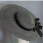 Spectacular 20's Pancake Black Straw Hat