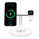 Belkin BOOST CHARGE PRO 3-in-1 Wireless Charger with MagSafe - White