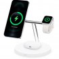 Belkin BOOST CHARGE PRO 3-in-1 Wireless Charger with MagSafe - White