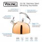 Viking 2.6-Quart Rose Gold Stainless Steel Tea Kettle