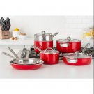 Viking Multi-Ply 2-Ply 11-Piece Red Cookware Set