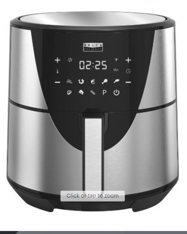 Bella Pro Series - 8-qt. Digital Air Fryer - Stainless Steel