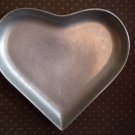 PEWTAREX HEART PEWTER TRAY PLATE OLDE COUNTRY REPRODUCTIONS