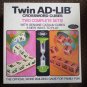 1972 LOWE TWIN AD LIB CROSSWORD CUBES CATALIN BAKELITE