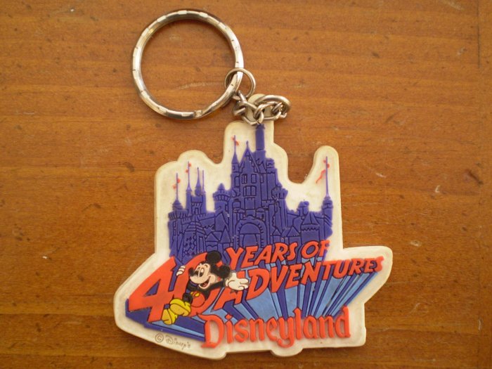 40 Years of Adventure Disneyland Key Chain Mickey Disney