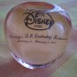 Disney Store 1993 Leadership Retreat Acrylic Apple Award Disneyland