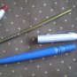 Lot 2 Vintage Wearever Ballpoint Pen Ball Point Blue Aluminum