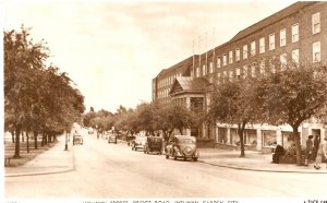 Welwyn Stores, Bridge Rd, Garden City 1959 postcard vintage