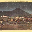 Night View of Jerome and Mingus Mountain Arizona postcard vintage