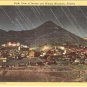 Night View of Jerome and Mingus Mountain Arizona postcard vintage