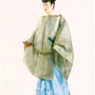 Edo Era 17-19th c Samurai 2nd upper military class Kariginu postcard