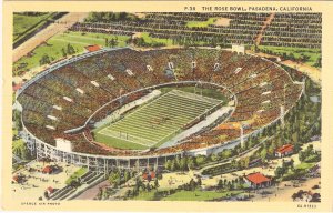 Rose Bowl Pasadena California postcard vintage