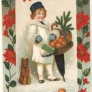 A Christmas Message vintage postcard 1911