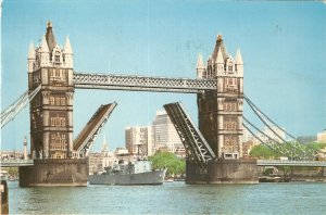 Tower Bridge London 70's postcard