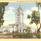 Beverly Hills City Hall  California vintage postcard