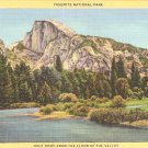 Yosemite National Park Half Dome California vintage postcard