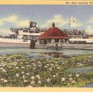 Boat Landing Mt Vernon Virginia vintage postcard