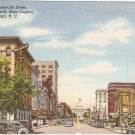Fayetteville St Raleigh North Carolina NC vintage postcard