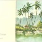 Vintage Buzza Cardozo note card blank tropical island Barrineau
