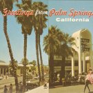 Greetings Palm Springs California vintage postcard