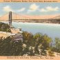 George Washington Bridge Ft Tryon Park NYC vintage postcard
