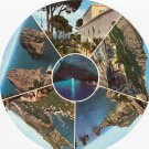 Capri Anacapri Marina Grande Circular Round Postcard Italy
