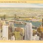 Roof View New York City Empire State Building vintage postcard 143C