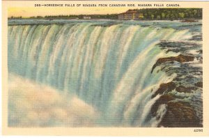 Horseshoe Falls Niagara Canadian Side Vintage Postcard