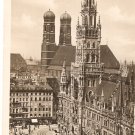 Munchen Rathaus b&w Vintage postcard Germany