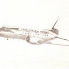Lake Central Airlines vintage postcard