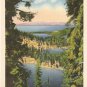 Four Angora Lakes Fallen Leaf Tahoe Nevada vintage postcard