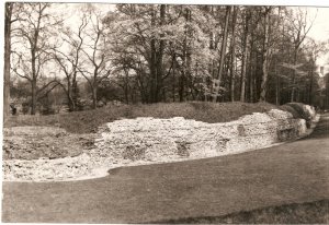 Verulamium SW Corner Town Wall rppc postcard
