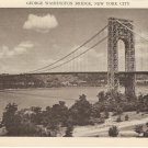 George Washington Bridge New York City rppc vintage postcard