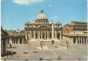 Vatican Italy vintage postcard St Peter's Square Basilica