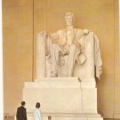 Lincoln Statue Memorial Washington DC vintage postcard