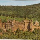 Heidelberg Castle Germany hills vintage postcard