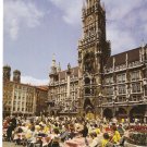 Munich Marienplatz with City Hall Germany vintage postcard