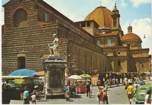 Firenze Florence Italy St Lawrence Church vintage postcard