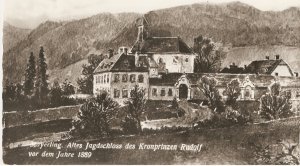 Mayerling Austria Crown Prince Rudolf vintage postcard