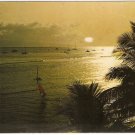 Lahaina Hawaii Sunset vintage postcard